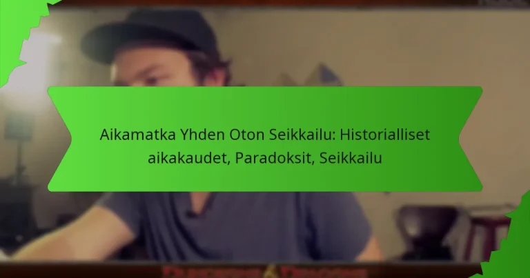 Aikamatka Yhden Oton Seikkailu: Historialliset aikakaudet, Paradoksit, Seikkailu
