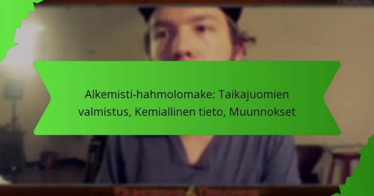 Alkemisti-hahmolomake: Taikajuomien valmistus, Kemiallinen tieto, Muunnokset