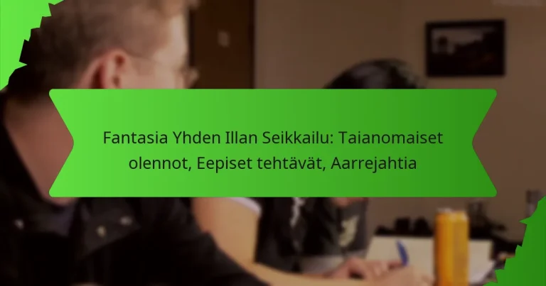 Fantasia Yhden Illan Seikkailu: Taianomaiset olennot, Eepiset tehtävät, Aarrejahtia