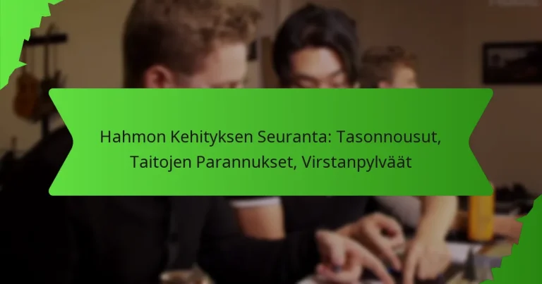 Hahmon Kehityksen Seuranta: Tasonnousut, Taitojen Parannukset, Virstanpylväät