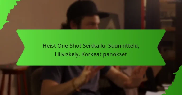 Heist One-Shot Seikkailu: Suunnittelu, Hiiviskely, Korkeat panokset