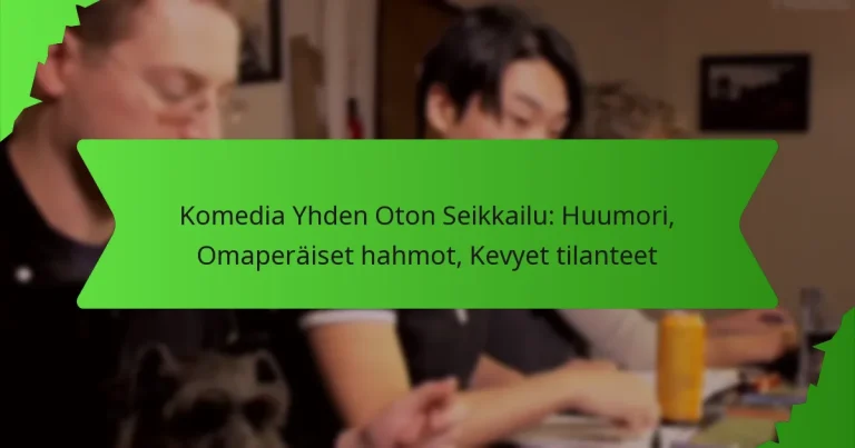 Komedia Yhden Oton Seikkailu: Huumori, Omaperäiset hahmot, Kevyet tilanteet
