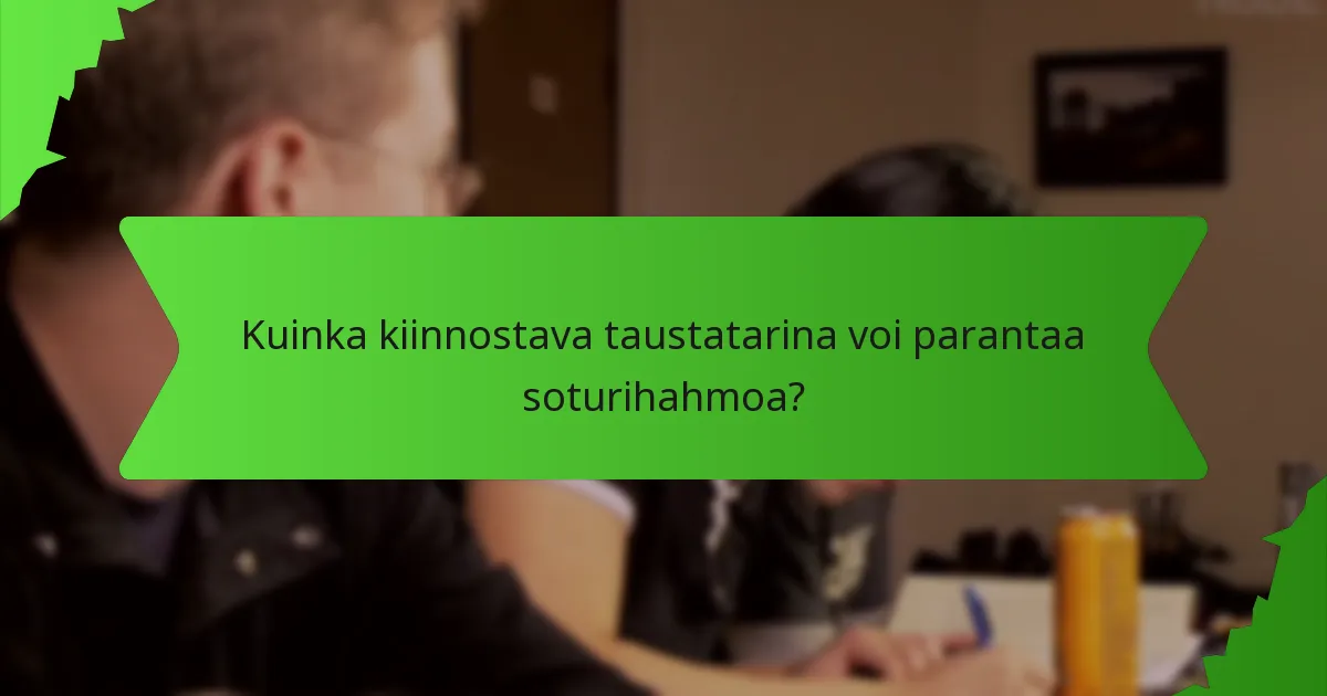 Kuinka kiinnostava taustatarina voi parantaa soturihahmoa?
